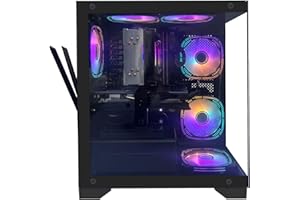 suevery Gaming PC Core i5-13400F (10 Kerne 16 Threads, bis 4,6 GHz) Desktop Computer Tower RTX 4060 8GB | 32GB RAM | 1TB NVMe SSD | WLAN | Win 11 | Prebuilt Gamer PC
