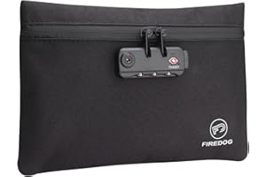 FIREDOG Bolsa a Prueba de olores con Cerradura, contenedor a Prueba de olores de 6 x 9 para Almacenamiento de Viaje