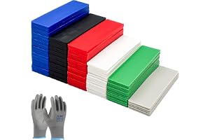 Distansbrickor av plast Verglasingsbitar Set 85-delade - 100 x 28 mm (1-6mm), underläggsplattor av plast, utjämningsplattor