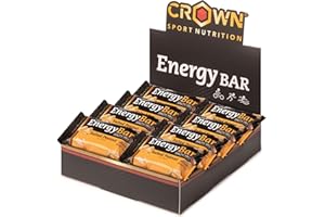Crown Sport Nutrition Energy Bar | Barrita Energética con Avena (mínimo 39%) | Textura jugosa, sin cobertura ni aceite de palma | Alta digestibilidad | Veganas
