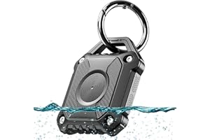 ONEONTA Airtag Holder, IP68 Waterproof Apple Air Tag Keyring,Hard TPU Airtags case, 360° Full Protection, Air Tag. Holder with Key Ring For Apple Airtag gps tracker devices