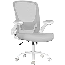 SONGMICS Ergonomische bureaustoel, draaistoel met mesh, lendensteun en hoofdsteun, schommelfunctie, 53 cm zitting, opvouwbare armleuningen, werk- en slaapkamer, duifgrijs OBN037G02 SONGMICS Ergonomische bureaustoel, draaistoel met mesh, lendensteun en hoofdsteun, schommelfunctie, 53 cm zitting, opvouwbare armleuningen, werk- en slaapkamer, duifgrijs OBN037G02