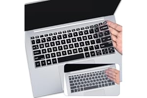 DAMMOMKO 2 x Keyboard Covers for HP EliteBook 830 835 840 845 1040 G9 G10 2025-2022 13.3 and 14 inch, HP EliteBook 13.3 and 14 inch (Not Compatible with 840 845 1040G) 8 G7 G6, G6, G5, G4, G3), black u