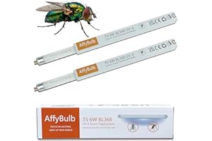 AffyBulb Lámparas de reemplazo para lampara antimosquitos/Mata Mosquitos electrico (6W-2P)