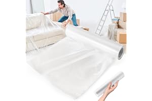 UNIFAMILY UNIFAMLIY 79” × 30 Yards Cushion Wrap Silk Film Waterproof, Upholstery Cushion Wrap Easily Install Foam into Cushion,Shrink Wrap Roll for Cushions, Packaging Wrap for Furniture Home Office Cover