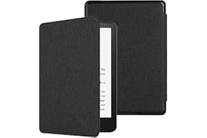 CIAOYE Compatible with 6" Kindle Paperwhite Case (5th/6th/7th Generation, 2012-2016), Slim Hard Plastic Protective Cover with Smart Auto Wake/Sleep for Old 6 inch Kindle Paperwhite E-Reader, Black