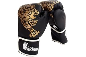 Hotsel Boxe pour Adultes/Enfants, Gants D'entraînement Boxe pour Adultes, Taekwondo/Combat pour Enfants, Matériau PU Haute Qualité