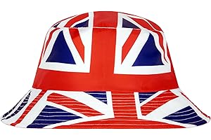 SPIRIT OF ESSEX Union Jack Flag Bucket hat Reversible England Flag Unisex 2 in 1 Reversible Team GB White