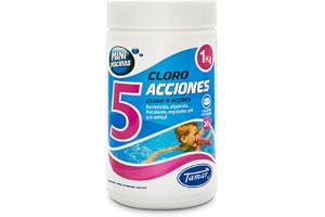 Tamar Chlorine 5 Actions, Multifunctional Tablets of 20 grs, Special for Mini Pools, 1 Kilo