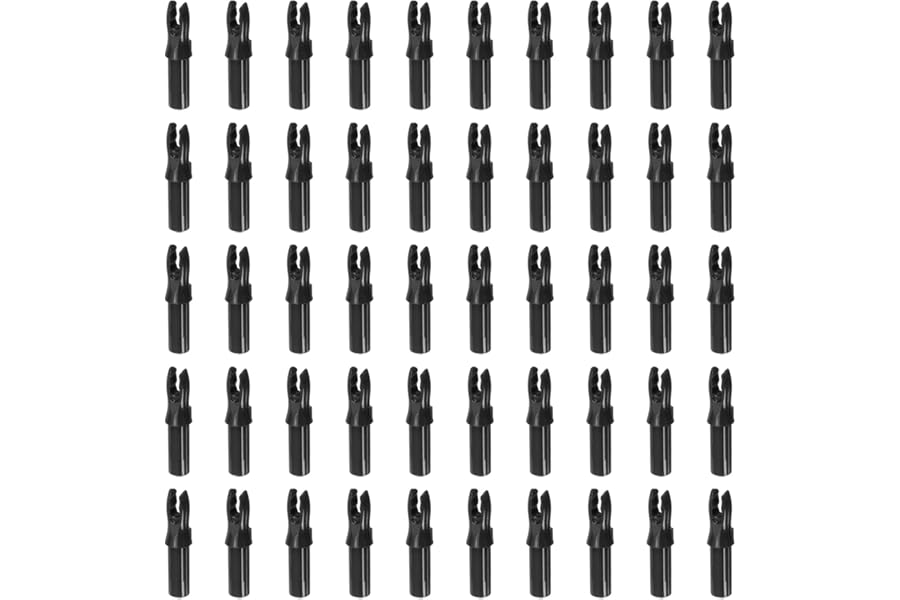 sourcing map Archery Arrow Nocks Plastic Carbon Arrow Inserts .244"/6.2mm for DIY Hunting Shooting Compound