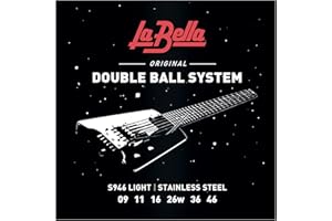 La Bella Double Ball-End struny S/Less stal Rnd Light 9-46