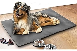 Schwar Textilien Kühlmatte für Haustiere Kühldecke Kühlkissen Auto Zuhause Hund Katze 70x100 cm Farbe Grau