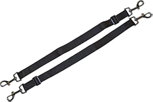 Leading Products 2 x Replacement Horse Rug Blanket Leg Straps Adjustable with trigger clips at both ends 60cm - 100cm (24"- 39") BLACK Made in the UK