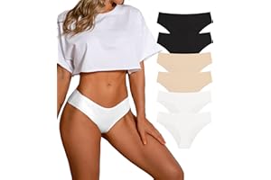 SHARICCA Damskie majtki, bezszwowe, oddychające, rozciągliwe, damskie, hipsterskie, wygodna bielizna dla kobiet, wielopak