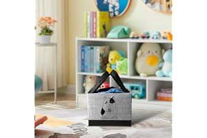 PrettyKrafts Toys Storage Box, Storage Organizer for Kids, Jute Grey