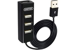 Unitek Y-2140, Hub USB 2.0, 4 Porty, Czarny