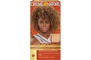 Revlon - Creme of Nature - Coloration Permanente - Cheveux Bouclés à Crépus - À l'Huile d’Argan du Maroc - Couvrance Totale - Caramel Brown 9.2 - 56 g