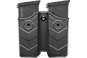 efluky Borsa portariviste universale con clip per pistola adatta per Walther P99/HK/CZ/Glock 17 19/Sig Sauer/9 mm Softair Magazine Holster, Belt Clip regolabile a 60°