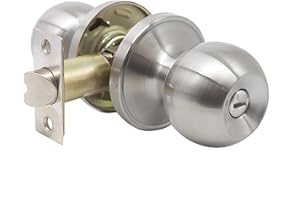 Qrity Entracne Klamka do drzwi przejściowych, zestaw zamków, bez kluczy, miedziany rdzeń zamka, rozmiar 60/70 mm, możliwość zablokowania wewnątrz