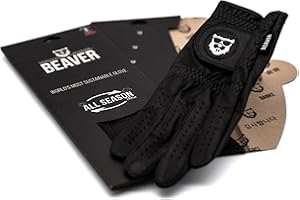 BEAVER GOLF Guante de Golf All Season Ultra, Hombres - Cuero Premium Cabretta - Sostenible - Hecho a Mano
