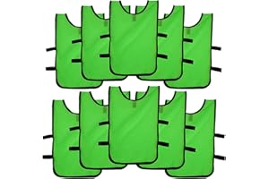 Ronex Sports Pack de Petos de Entrenamiento 10 Unidades para niños, jóvenes y Adultos (Petos Deportivos, Petos de Futbol