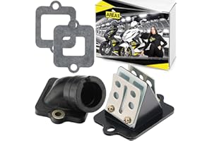 Area1 Ersatz Membranblock + Ansaugstutzen Set kompatibel mit 50ccm 2-Takt Zip NRG mc2 mc3 Power Liberty Runner SR 50 R Racing Sport Street Sportcity MY ET2 S Primavera