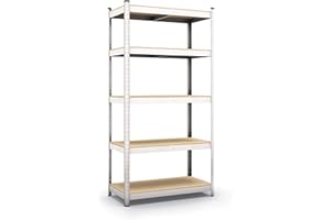 Panorama24 Lagerregal verzinkt belastbar bis 350kg - Maße: 170 x 80 x 30 cm, Regal Kellerregal Steckregal Werkstattregal Schwerlastregal