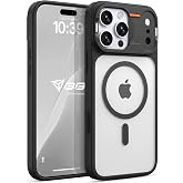 Babilden iPhone 16 Pro Max İ&ccedil;in Kılıf Mat Şeffaf Magsafe İle Uyumlu Premium Koruyucu Darbe Emici Silikon Kenarlı Kamera Korum