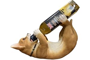G&H Decor Adorable 30cm Chihuahua Wine Bottle Holder Figure – Hand Painted Dog Wine Bottle Holder Figurine with Amazing Detail - Kitchen Countertop Chihuahua Gift – Cute Chihuahua Gifts for Women