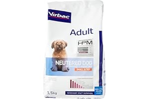 Virbac Veterinary HPM Vet Dog Ad Neutered S & Toy Nourriture pour Chien 1,5 kg