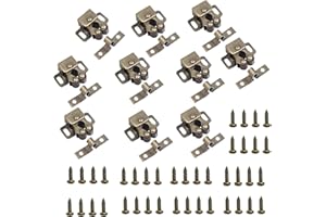 LiJuanWang Cierre Puerta Armario,10 Piezas Doble Rodillo Gabinete Pestillo Puerta,pestillo Puerta candado con Tornillos,Doble Rodillo Pestillo para Puerta de Mueble