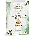 Khadi Omorose Multani Mitti Powder for Hair and Skin Care | 200 Grams | 100 & Pure & natural | Soft & Glowing Skin | Exfoliator | Softner | Nourishment | Fuller's Earth | Resealable Zipper Pouch pack