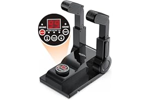 SANGCON-EP Sangcon Boot Dryer Shoe Dryer, Portable Glove Dryer and Boot Warmer 180° Foldable, Upgraded 3 Temperature Adjustable Shoe Dryer with Ozone Deodorizer, 24 Hour Delay Timer (Black)