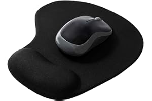TEKXDD Tapis de Souris Ergonomique - Tapis Souris avec Repose Poignet, Poignet Support en Mousse Mémoire,Base Antidérapant, Confort avec Gaming Mouse Pad pour Ordinateur et Ordinateur Portable