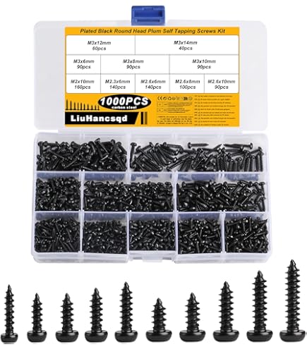 650 Viti Autofilettanti M2 M2.5 M3 | Set Viti Per Legno E Metallo - Testa Piatta A Croce - Foto 4