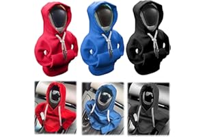 Guxisa 3pcs Sweat Pommeau de Vitesse, Voiture à Capuche Pour Drôle Levier, Accessoire Pour Décoration Intérieure