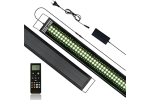 ‎NIKEEYEN Aquarium LED Beleuchtung mit Fernbedienung, 58W Volles Spektrum 24/7 Modus Aquarium Lampe mit DIY, Standard & Wetter-Modus für 120-135cm Pflanzenwuchs und Süßwasser-Aquarien
