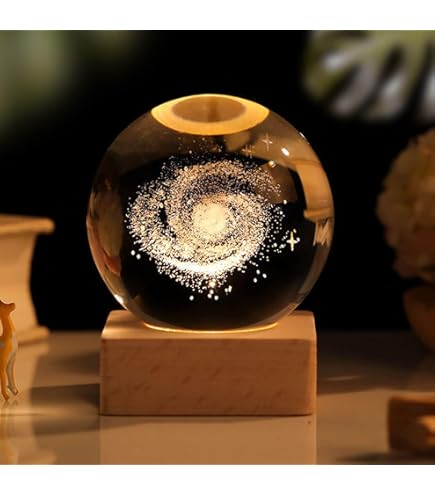 Base Luminosa LED Rotonda In Legno - 3 Colori, USB, Per Espositori, Resina E Sfere Di Cristallo - Foto 11