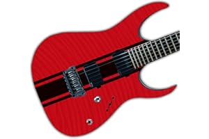 DESIGNDIVIL Wide Custom Racing Stripe Decal Stickers for Guitars & Basses. Colour Options Available (Black)