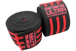 CERBERUS Strength Ultra Knee Wraps (Pair) (3m)