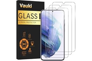 Vauki 3 sztuki folii ochronnej do Samsung Galaxy S21 5G 9H, twardość 9H, ultra przezroczysta, odporna na zarysowania, olej, nie tworzy pęcherzyków powietrza, folia ochronna na wyświetlacz HD,