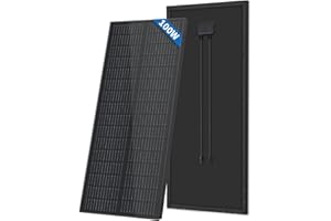 FIREFLY ENERGY 100 Watt Monokristallines, Komplett Schwarzes Solarmodul für Wohnmobile, Boote, Anhänger, Wohnmobile, Yachthäfen, Inselsysteme