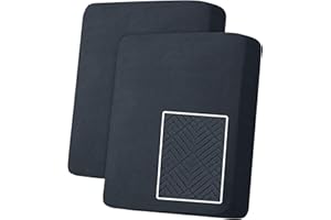 YSTELLAA Housse Coussin Canapé Extensible, Housse De Coussin Canapé Antidérapant Universelle, Protection Meubles Couvre, Siège Élastique, Doux, pour Le Salon, 1 Place-2 Pieces, Gris Foncé