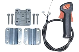 AUMEL Kit de soporte del gatillo del acelerador del interruptor de la manija Para Stihl FS75 FS80 FS85 Strimmer Trimmer.