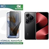 Huawei Pura 80 Pro/Pura 80 Ultra ile Uyumlu Mat Hayalet (Privacy) Hidrojel Film Ekran Koruyucu