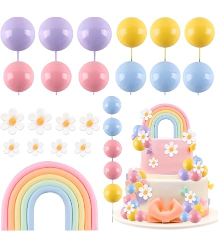 Topper per torta arcobaleno da 28 pezzi - DHgate