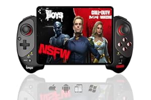 Mobilny bezprzewodowy gamepad do tabletu, Megadream Bluetooth, mobilny teleskopowy kontroler do gier z systemem Android/iOS/PC/smartfony dla 13-25 cm, idealny działa na COD/Genshin/Apex, bezpośrednia gra