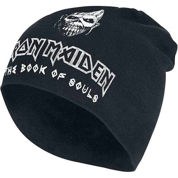 Bonnet Iron Maiden Seventh Son - Logo Officiel Bande Noir Jersey Taille Unique
