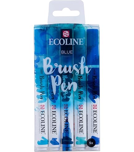 Ecoline Brush Pen Set van 30 - Additioneel | Penseelstiften met Aquarelverf voor Bullet Journal, Handlettering, Kleurboeken & Tekenen