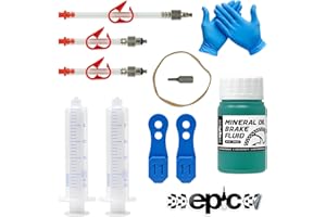 epic Bleed Kit for SRAM Mineral Oil Brakes | Fits DB8, Motive & Maven Brakes | Bleeding Edge Tool, Mineral Oil Brake Fluid, 4-Piston Bleed Block Set